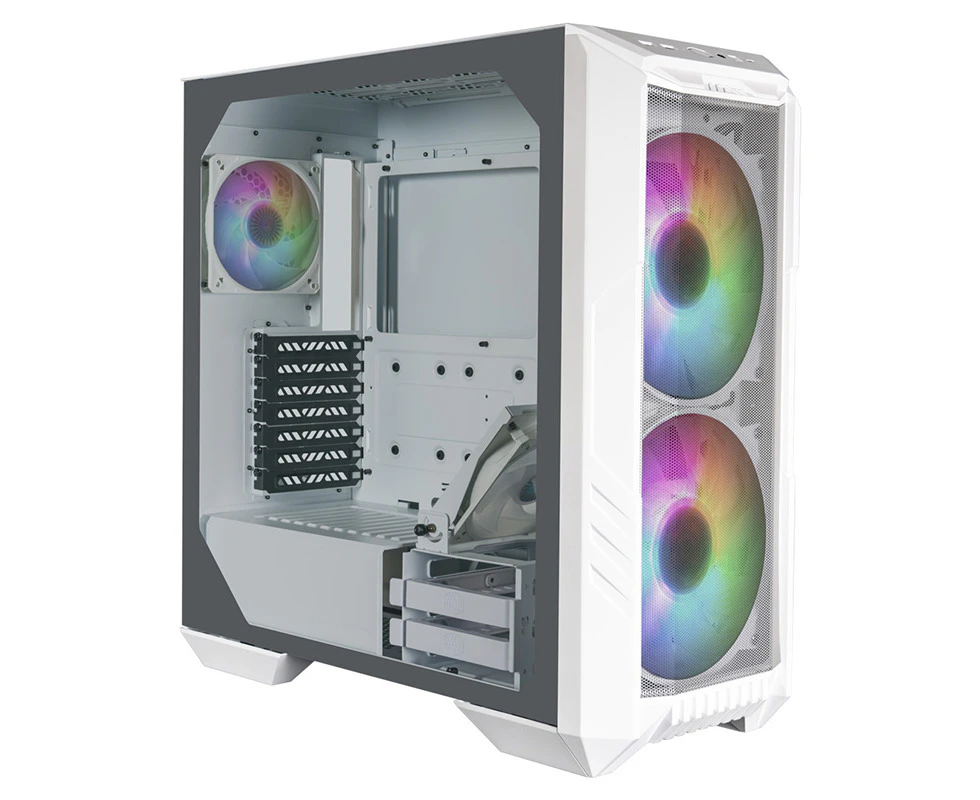 Cooler Master HAF 500 ARGB Mid Tower EATX Case White (H500-WGNN-S00)