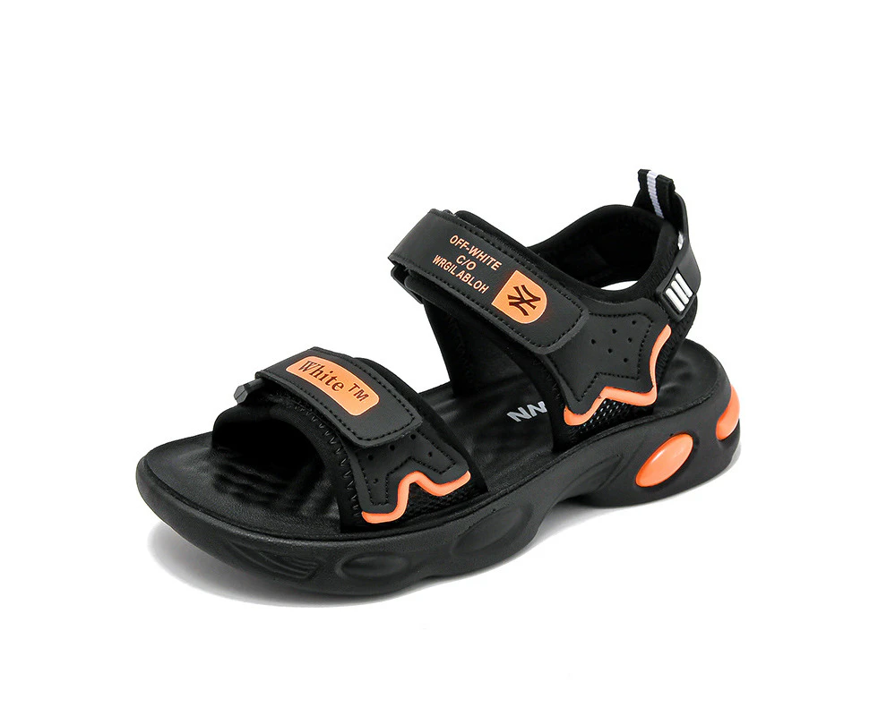 Boys sandals 2024 new summer medium and large children's breathable little boy beach shoes children's trendy boys shoes