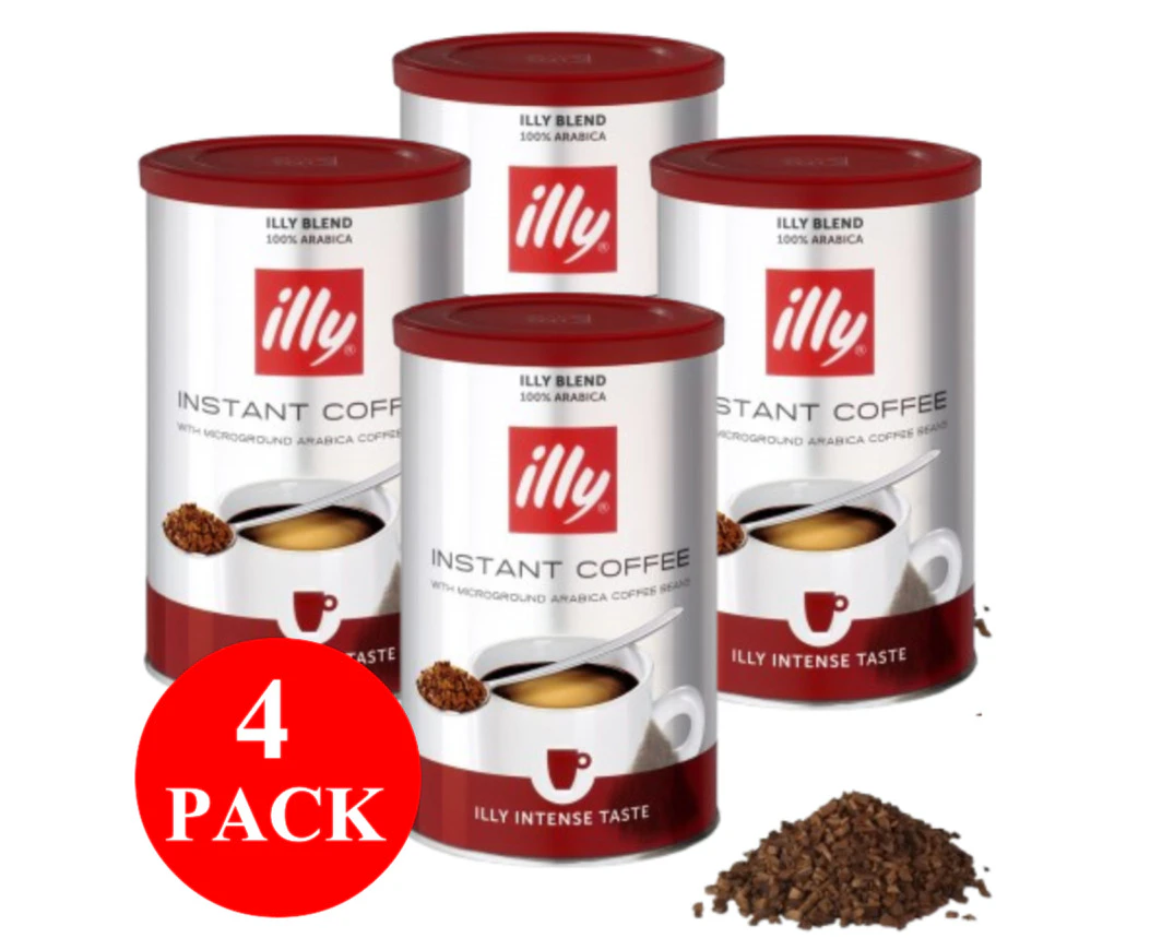 4 x illy Intense Instant Coffee 95g