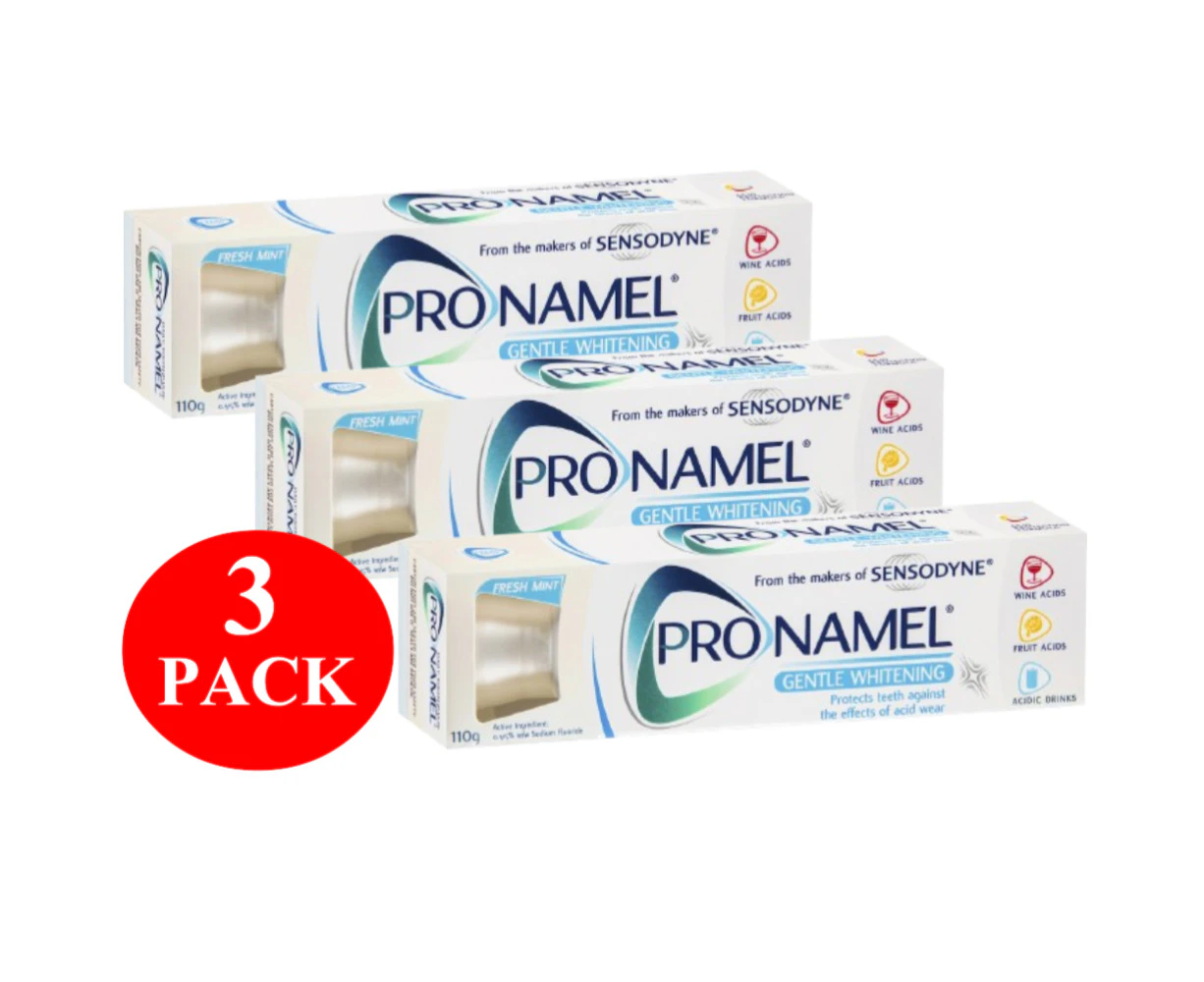 3 x Sensodyne Pronamel Gentle Whitening Enamel Toothpaste 100g