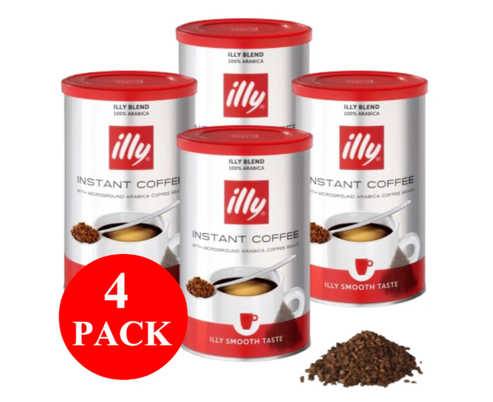 4 x illy Smooth Instant Coffee 95g