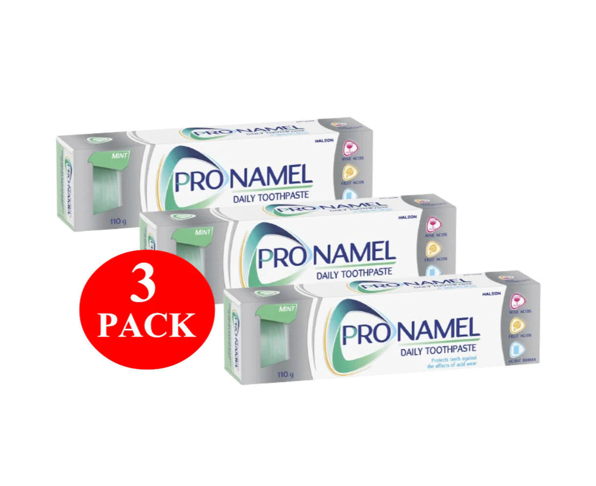 3 x Sensodyne Pronamel Daily Toothpaste 110g