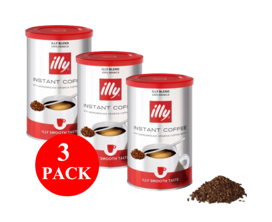 3 x illy Smooth Instant Coffee 95g