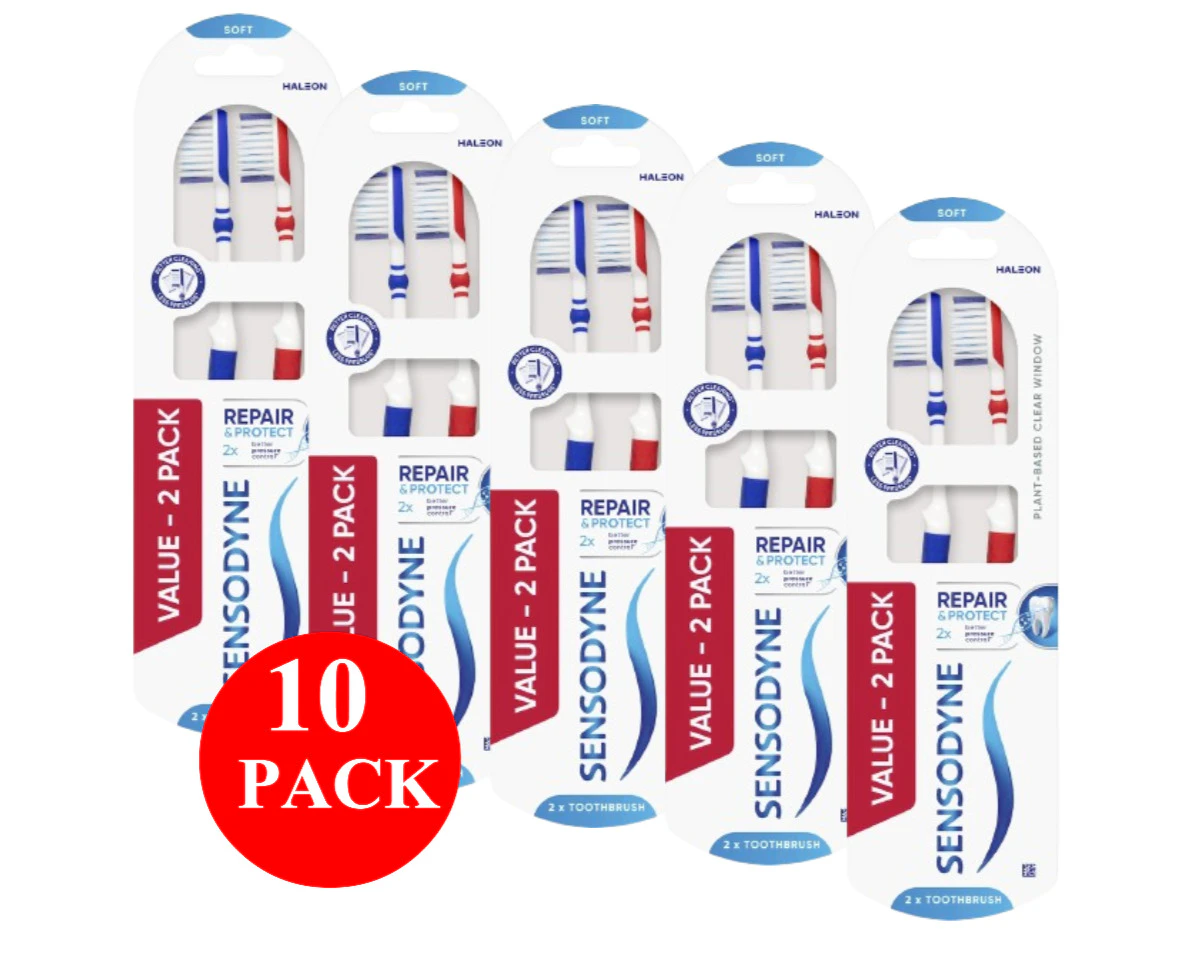 Sensodyne Repair & Protect Toothbrush For Sensitive Teeth 10 Pack