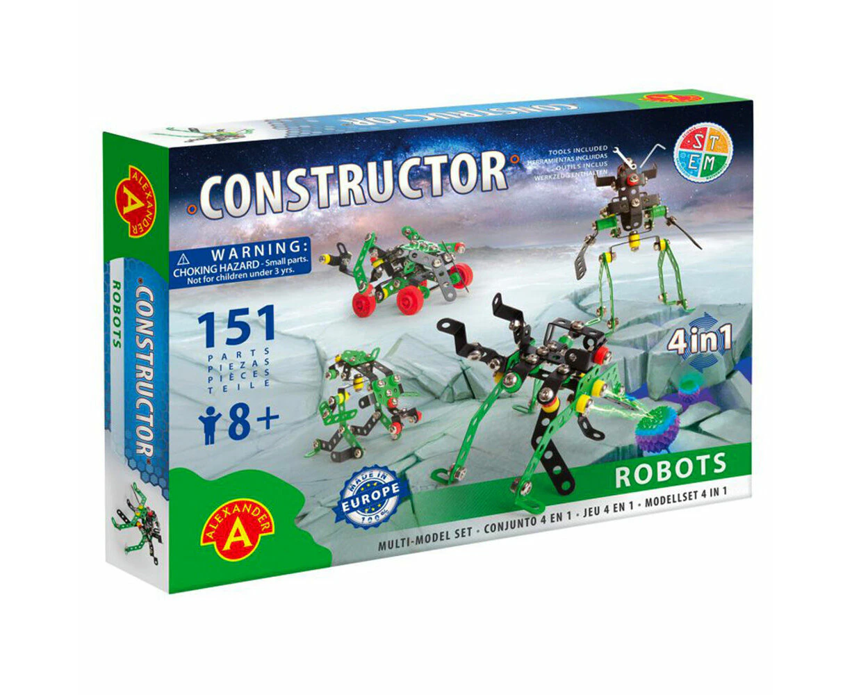 Alexander Constructor 4-in-1 Robots Toy for Ages 8+ 151pcs (CON016482)