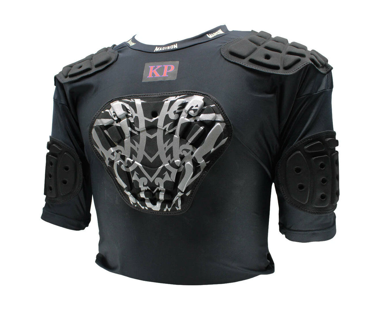 Madison KP Shoulderguard Black/Silver [Junior]