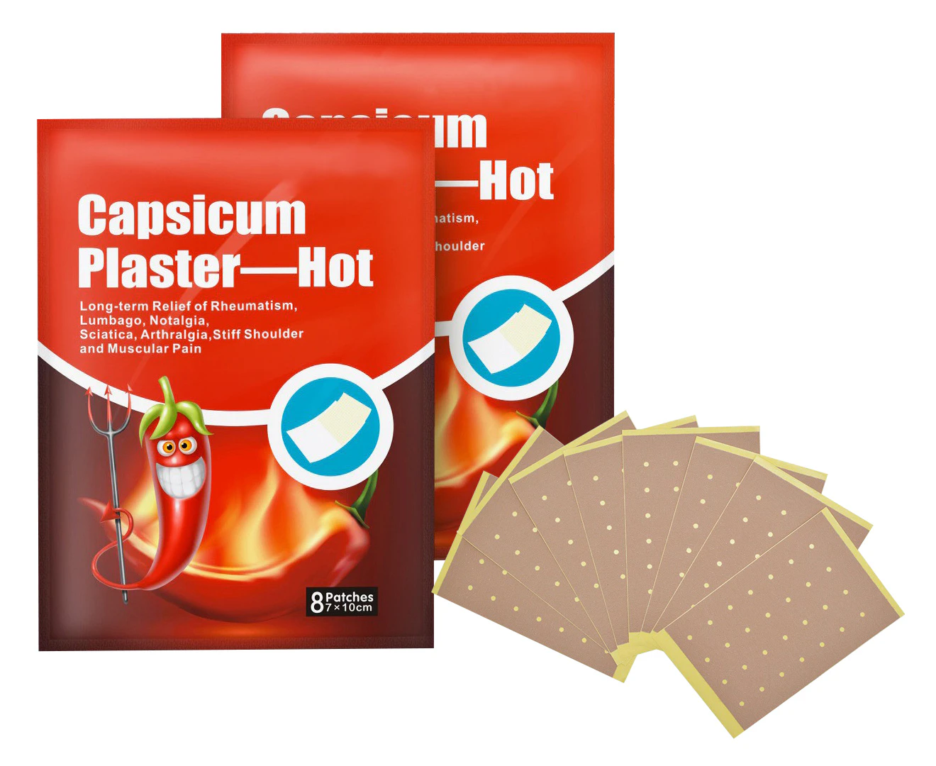 Capsicum Plaster Hot Herbal Patches for Muscle Strain-120pcs