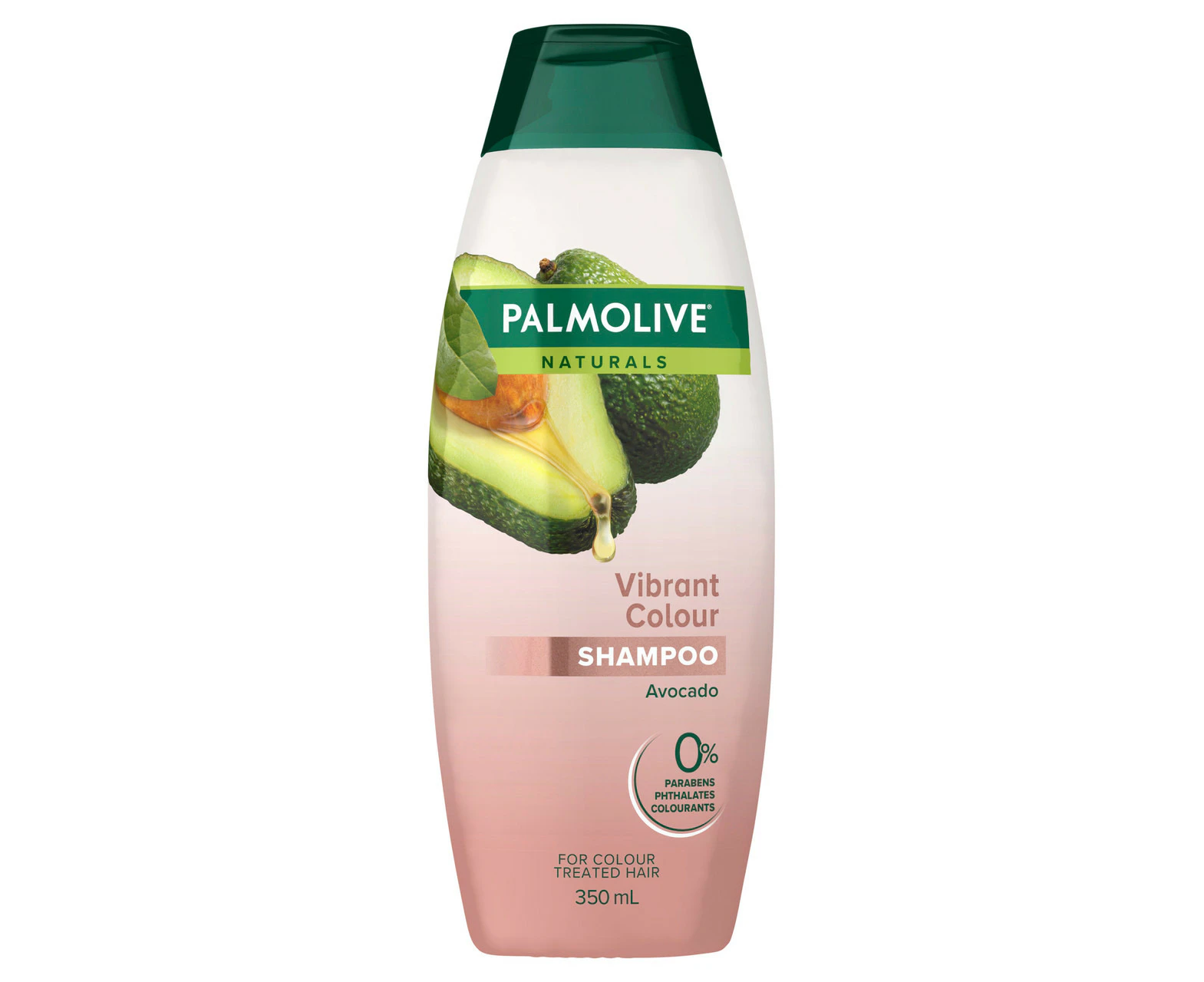 Palmolive Naturals Hair Shampoo, 350mL, Avocado, Vibrant Colour, For Colour Treated Hair