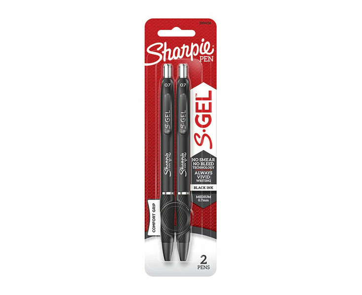 Sharpie Retractable Pen Black Pack Of 2 Box Of 6