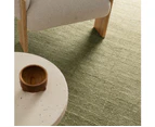 Cheapest Rugs Online Abasco Green Knitted Wool in Olive Rug