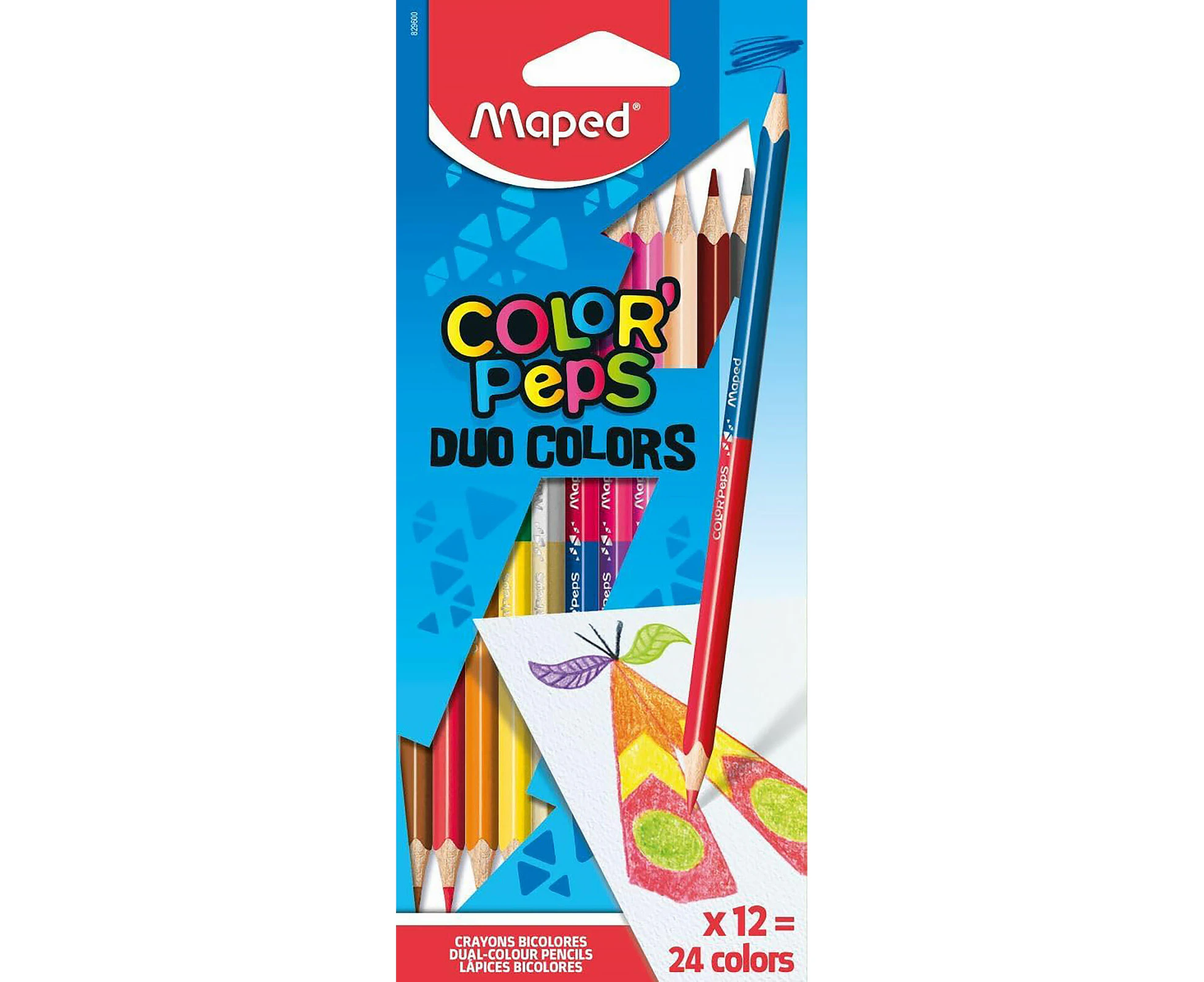 Maped Colouring Pencils Color Peps Duo Colors Pack of 12