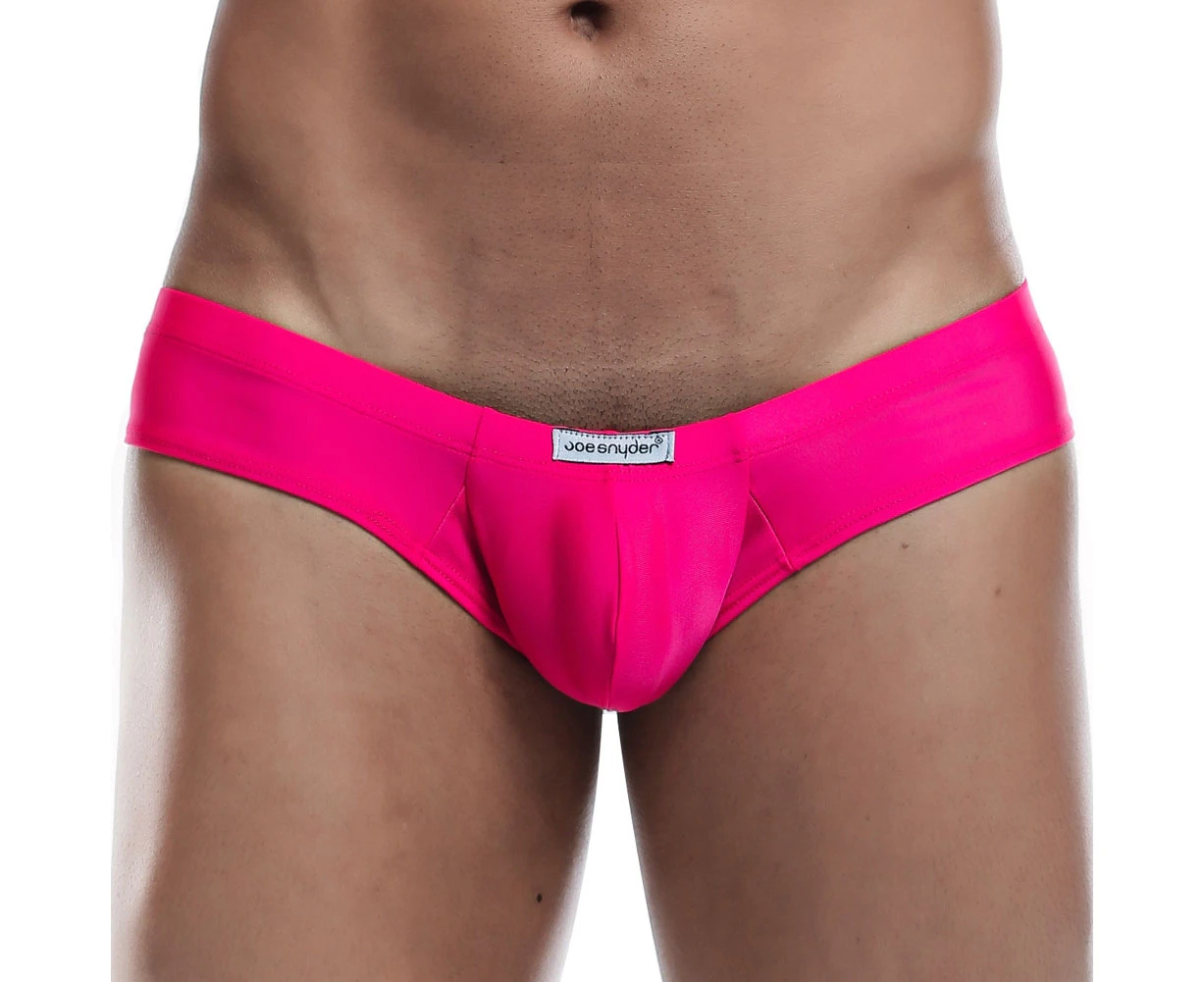 Joe Snyder Neon Polyester Mini Cheek Brief JS22 POL Fuchsia