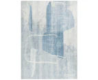 Cloud Modern Neutral Abstract in Blue Rug - 230X160CM