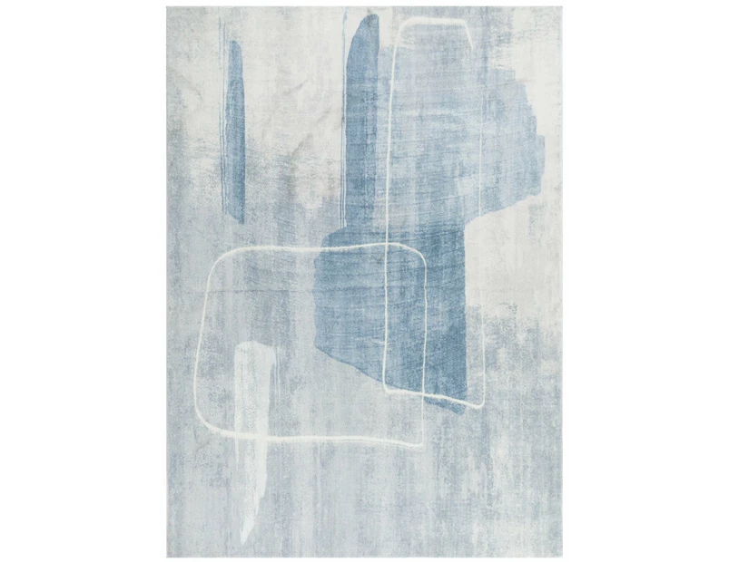 Cloud Modern Neutral Abstract in Blue Rug - 230X160CM