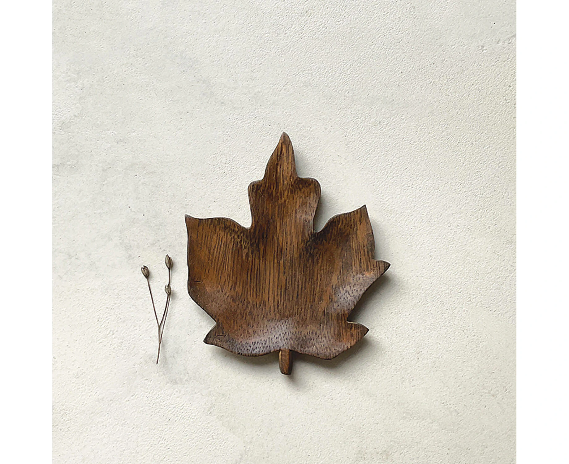 East of India Flat Leaf Dish - Small Maple - East of India