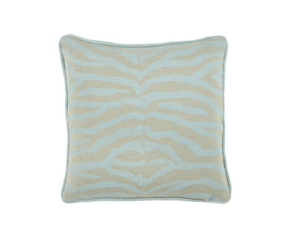 Zebra Cushion Pale Blue 60x60cm