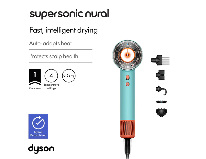 Dyson  Supersonic Nural™ Intelligent hair dryer (Ceramic patina/topaz) - Refurbished Grade B