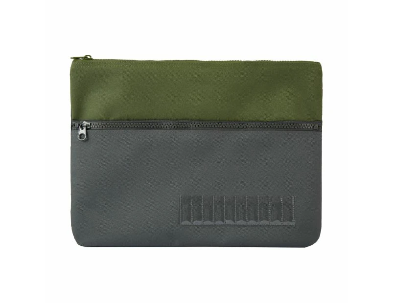 Pencil Case with Letters, Khaki - Anko