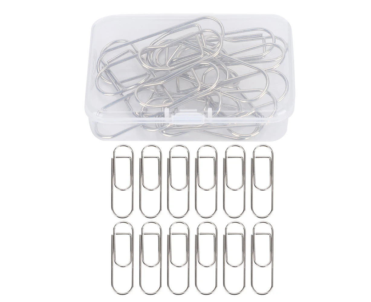 24Pcs Pencil Holder Clip Metal Paperclip Shape for Notebook Picture Stationery Supply