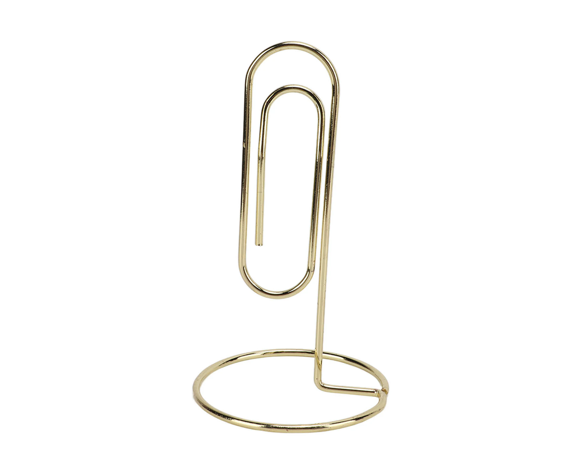 Table Number Holder Iron Non?Slip Base Portable Gold Desktop Decoration for Photo Card