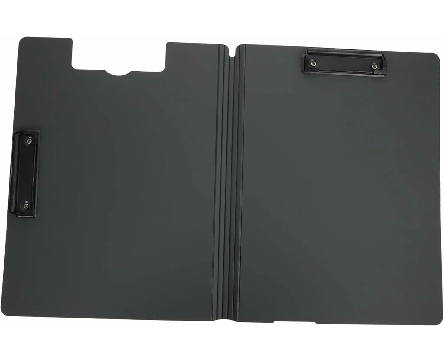 2 Pcs Folding Clipboard Waterproof File Folder Clipboards A4 A3 Size File Cover Writing Clipboards (Black)