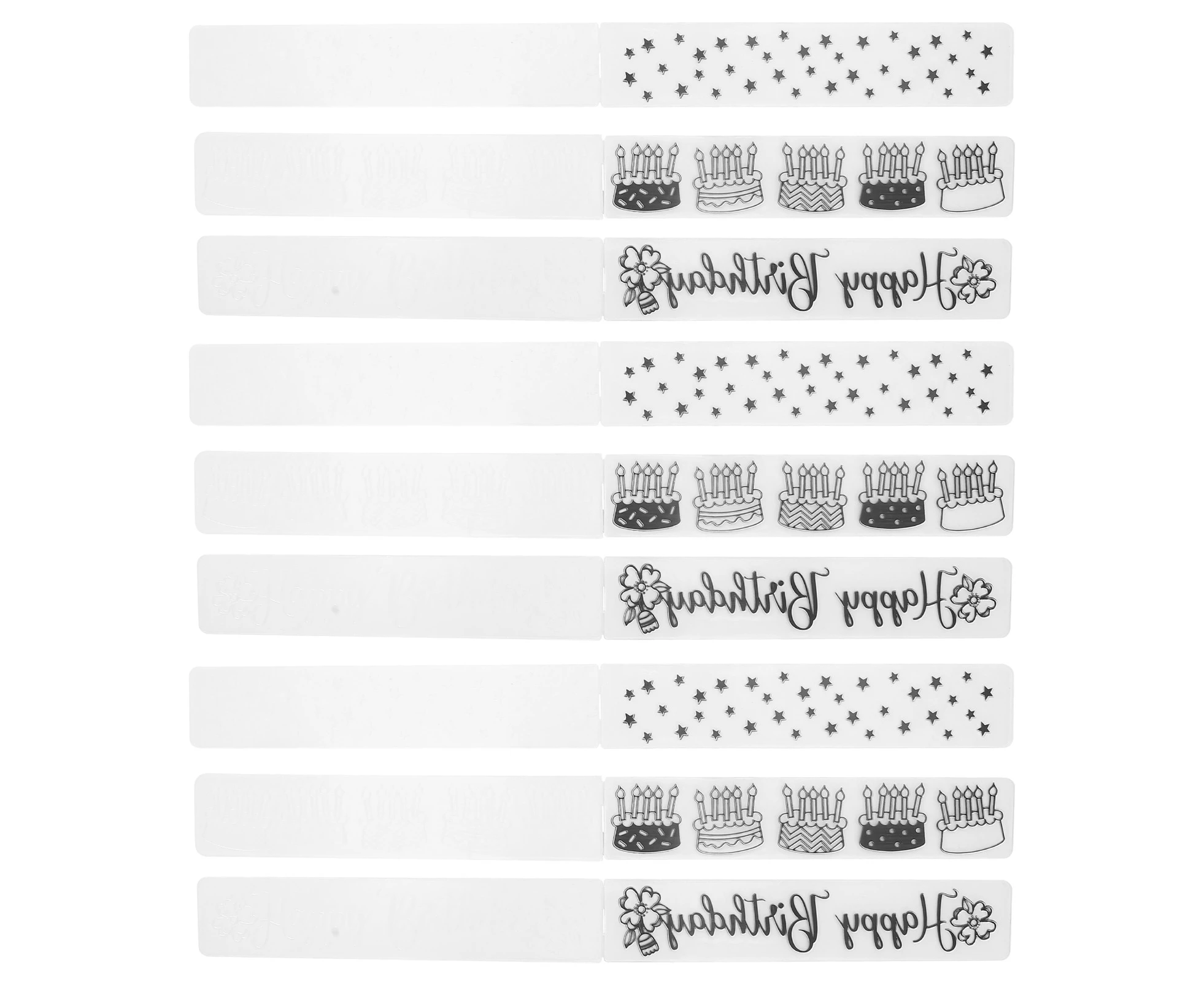 9Pcs Plastic Embossing Folders DIY Card Making Scrapbooking Embossed Template Paper Craft Tools