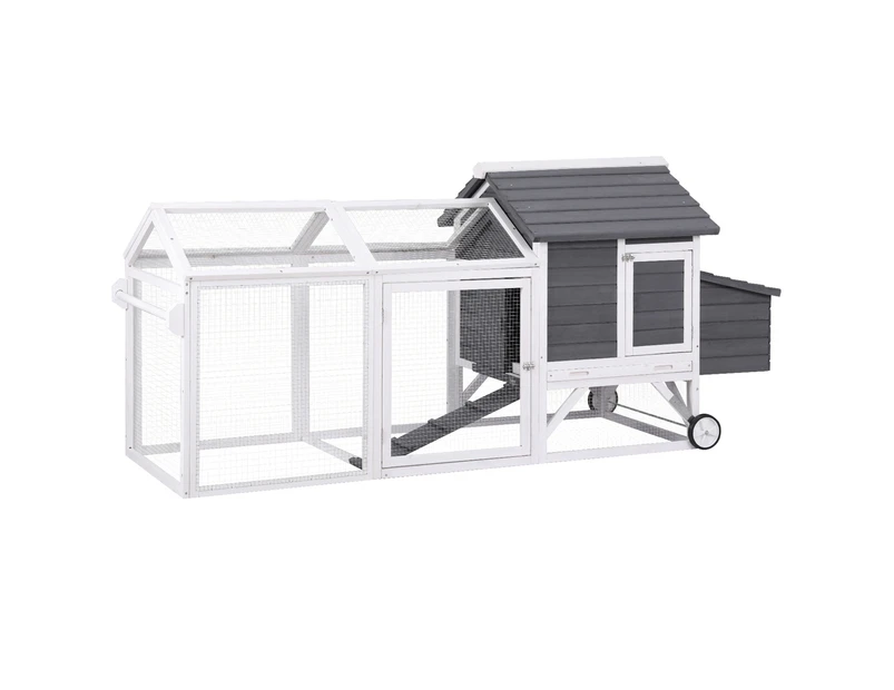 i.Pet Chicken Coop Rabbit Hutch Extra Large Wooden Run Bunny Cage House Outdoor