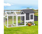 i.Pet Chicken Coop Rabbit Hutch Extra Large Wooden Run Bunny Cage House Outdoor