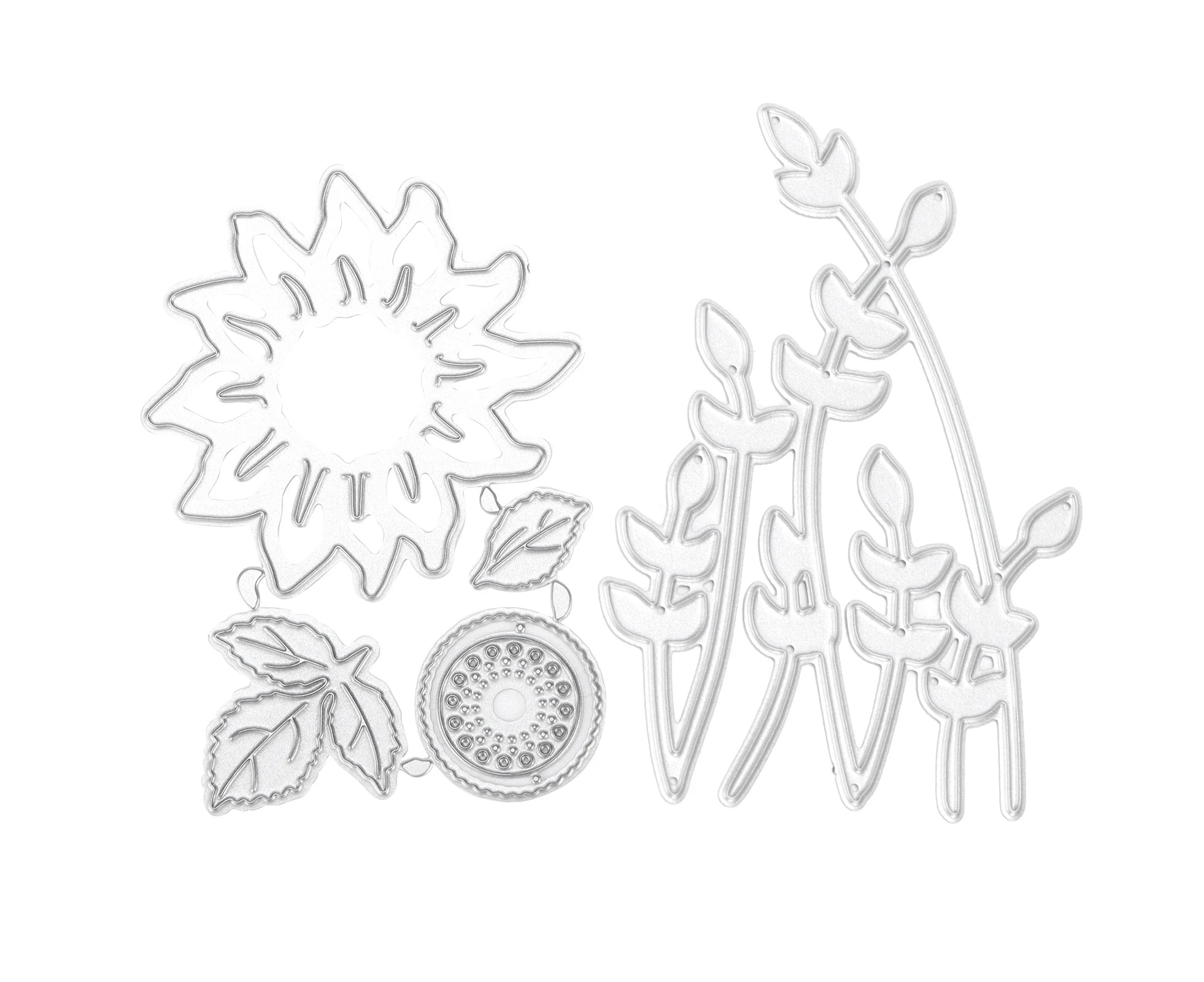 Metal Cutting Dies Sunflower Metal Embossing Cutting Mold Set Die Cuts for Card Making Scrapbook DIY Card