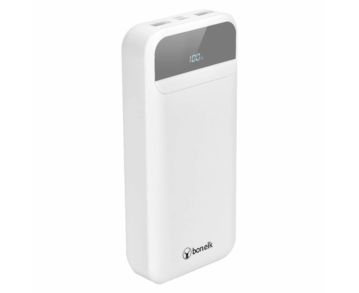 Bonelk 20000mAh Power Bank Pro PD20W/QC 22.5W Travel Portable Battery White