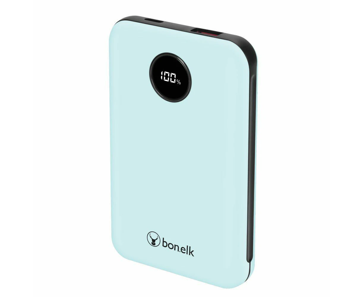 Bonelk 10000mAh Mini Power Bank PD20W/QC 22.5W Travel Portable Battery Blue