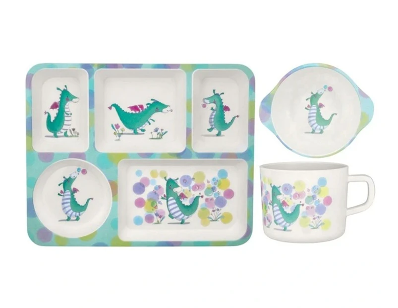 Maxwell & Williams Jedda Robaard Magical Tales Melamine 3-Piece Dinner Set - Dragon