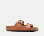 Birkenstock Women's Arizona Birkibuc Vegan Regular Fit Sandals - Pecan