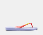 Havaianas Kids' Slim Logo Pop Thongs - Lilac Breeze