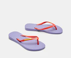 Havaianas Kids' Slim Logo Pop Thongs - Lilac Breeze