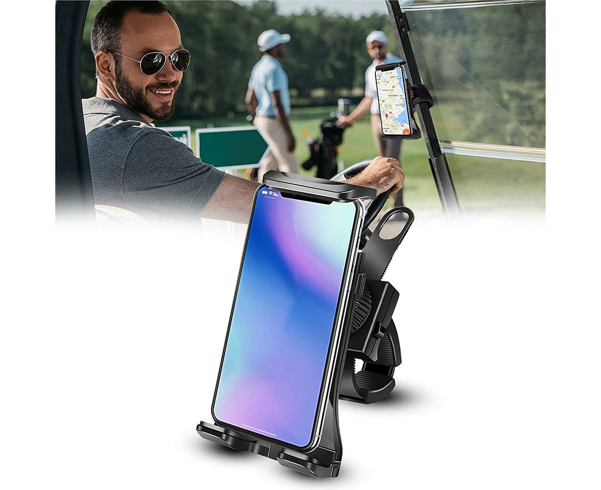 Cart Phone Holder Adjustable Anti Drop Mobile Phone Holder with 360 Degree Rotatable Head ing Cart Accessories for adult