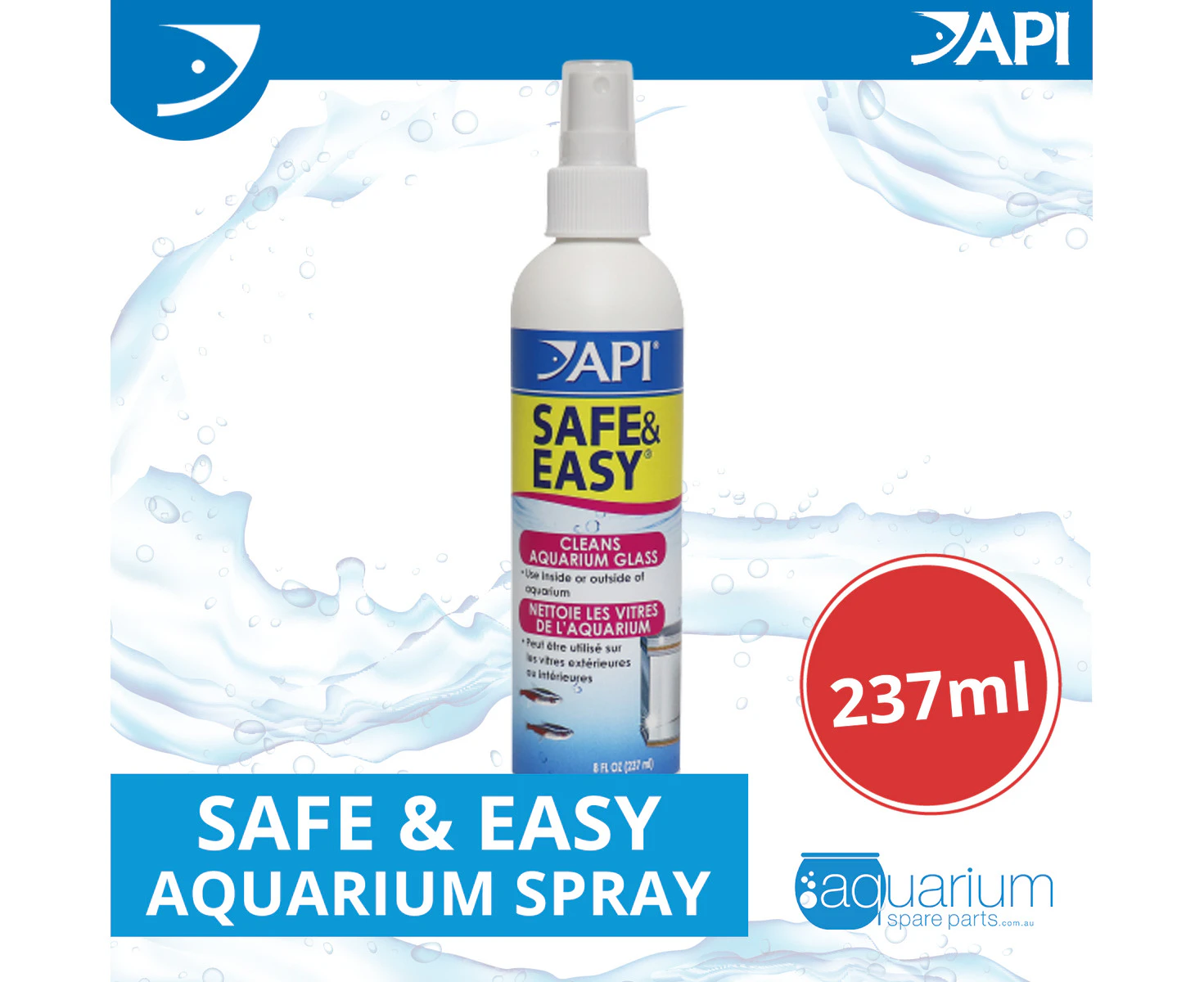 API Safe & Easy Aquarium Spray 237ml (123)