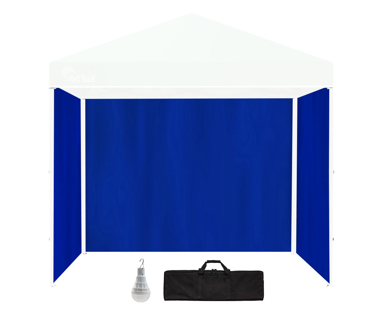 RED TRACK Accessory Pack for 3x3m Navy Blue Gazebo, includes Walls, Carry Bag, Rechargeable USB Lamp