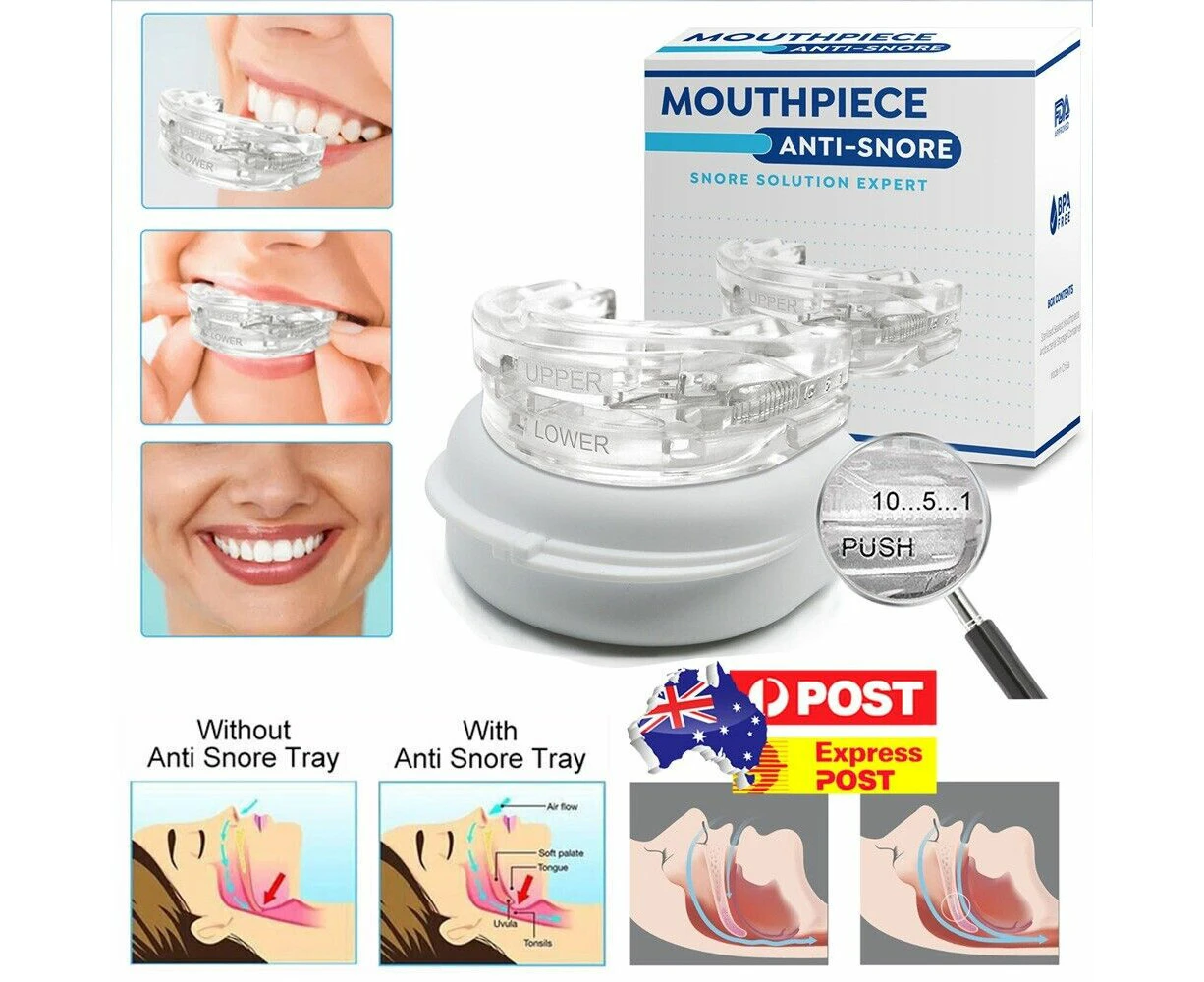 Anti Snore Mouthpiece Mouth Guard Stop Snoring Grinding Sleep Aid Mouthguard