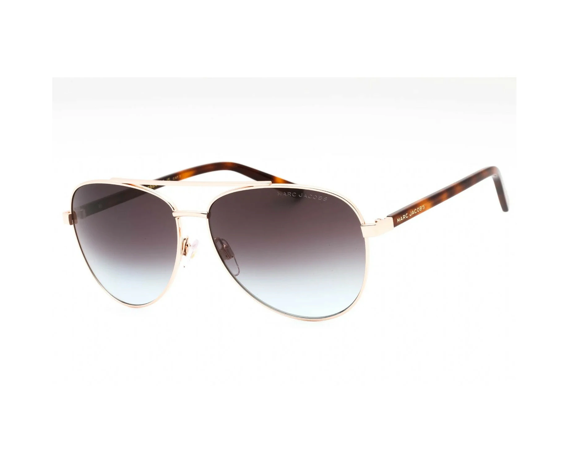 Marc Jacobs Women's Aviator MARC 760/S 006J 98 Gold Havana/Brown Teal Metal Frame Sunglasses