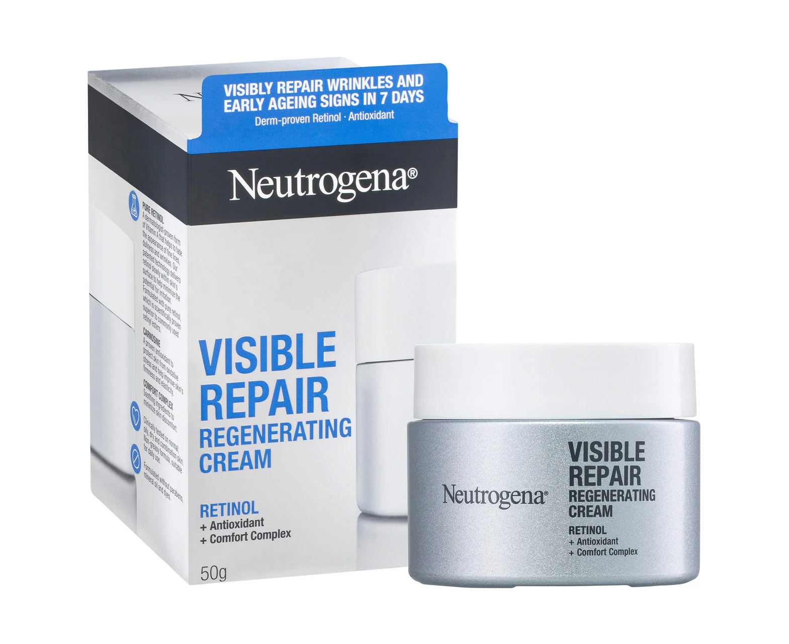 Neutrogena Visible Repair Retinol Regenerating Cream 50g