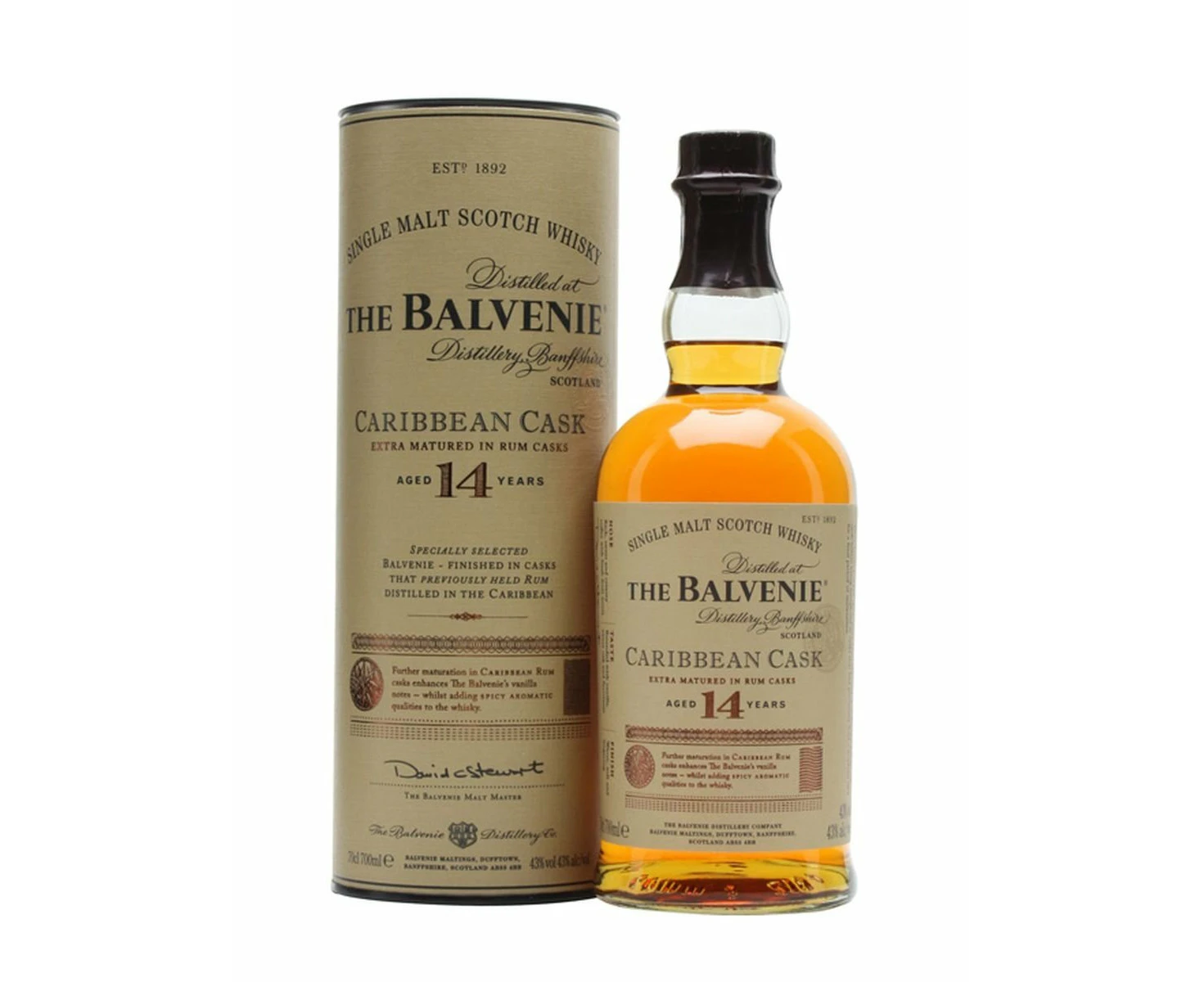 The Balvenie Caribbean Cask 14 Year Old Single Malt Scotch Whisky 700ml