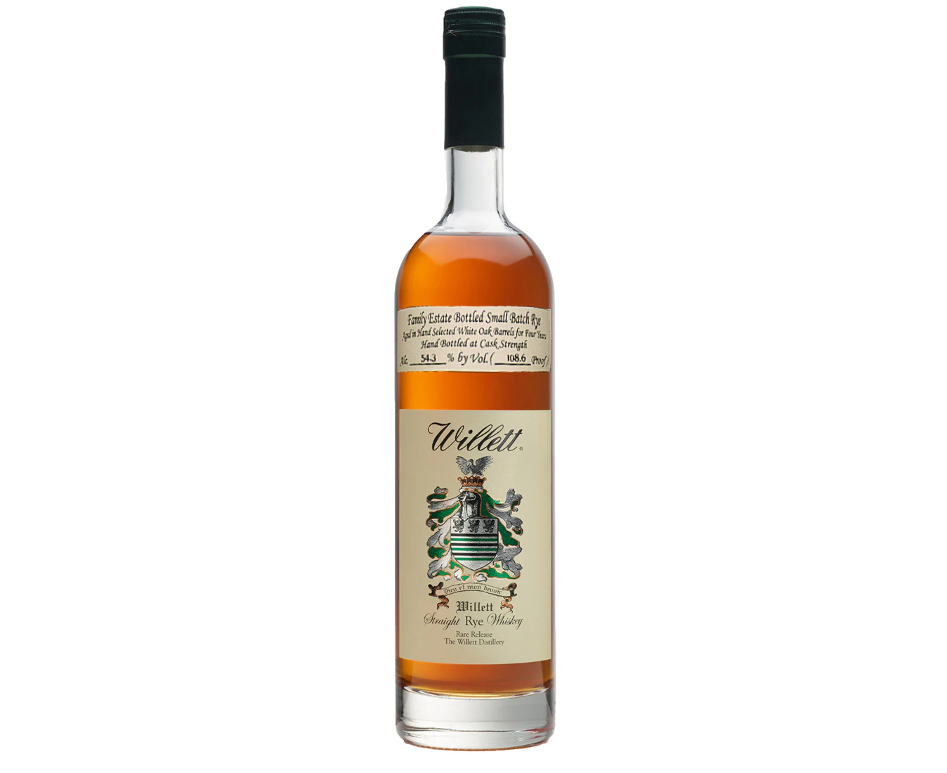 Willett 4 Year Old Rare Release Cask Strength 2014 Straight Rye Whiskey 750ml