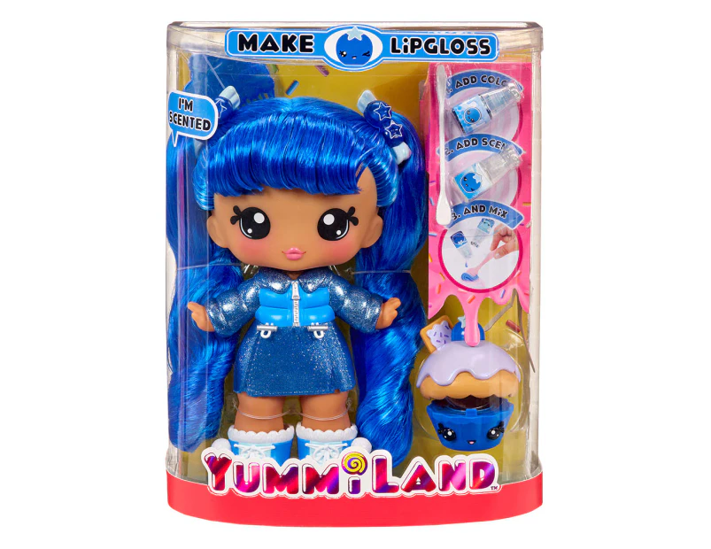 Yummiland Rory Blueberry Large Doll + Lip Gloss Pet