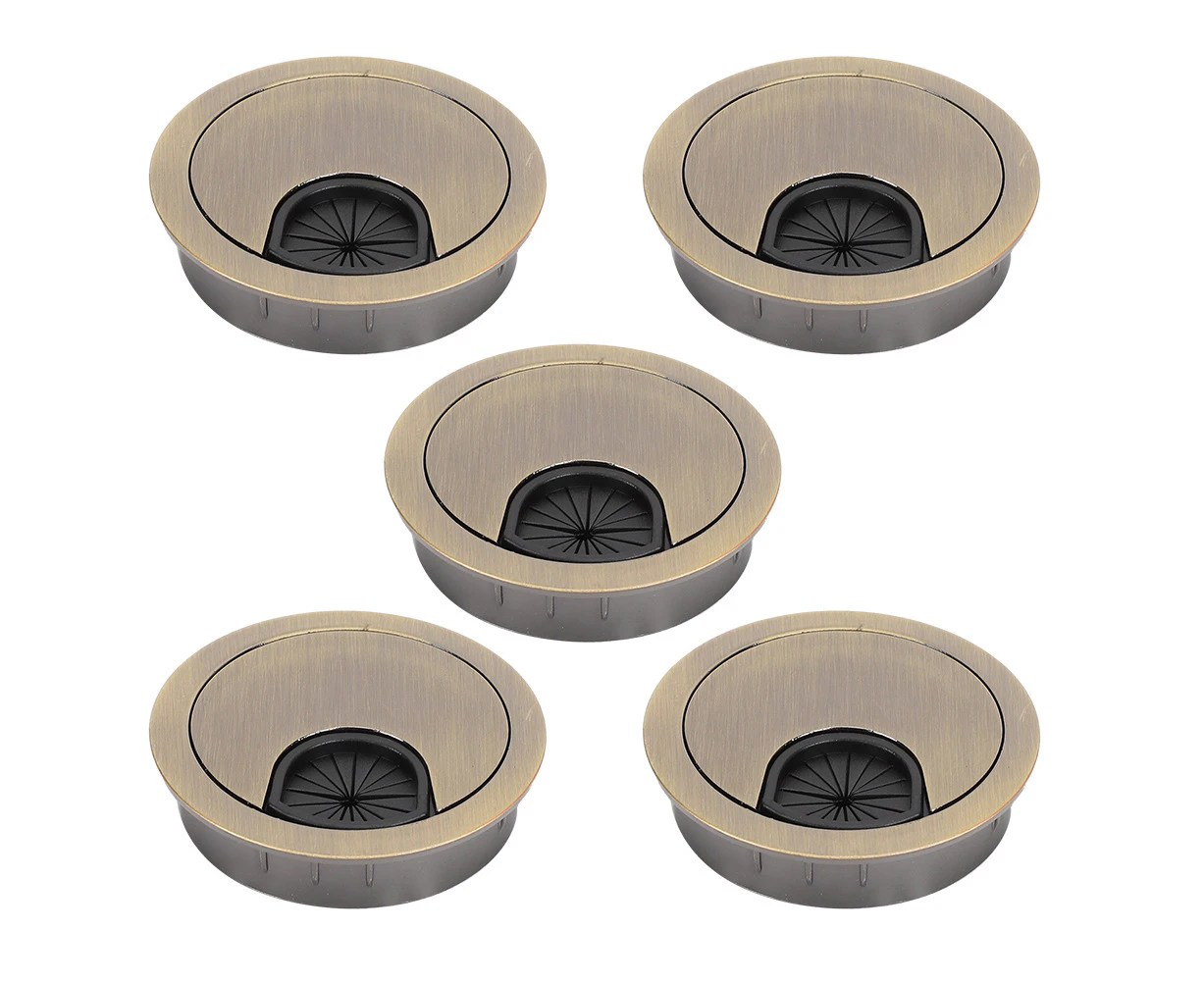 Cable Hole Cover Zinc Alloy Wire Grommet Round Table Desk Surface Line Outlet Port