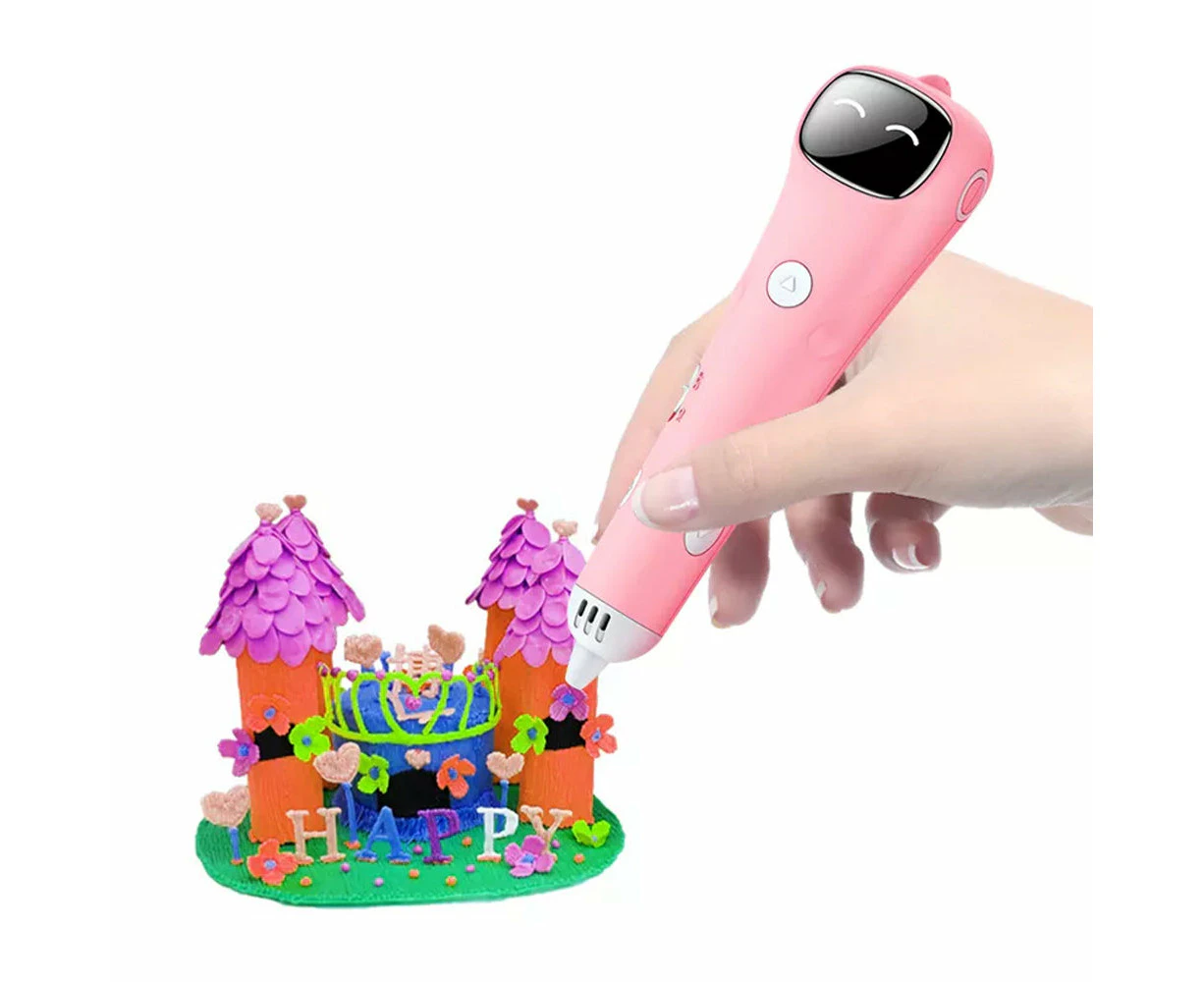 3D Filament Printing Pen DIY Arts and Crafts - Pink