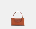 Longchamp Le Pliage Medium Top Handle Bag - Cognac