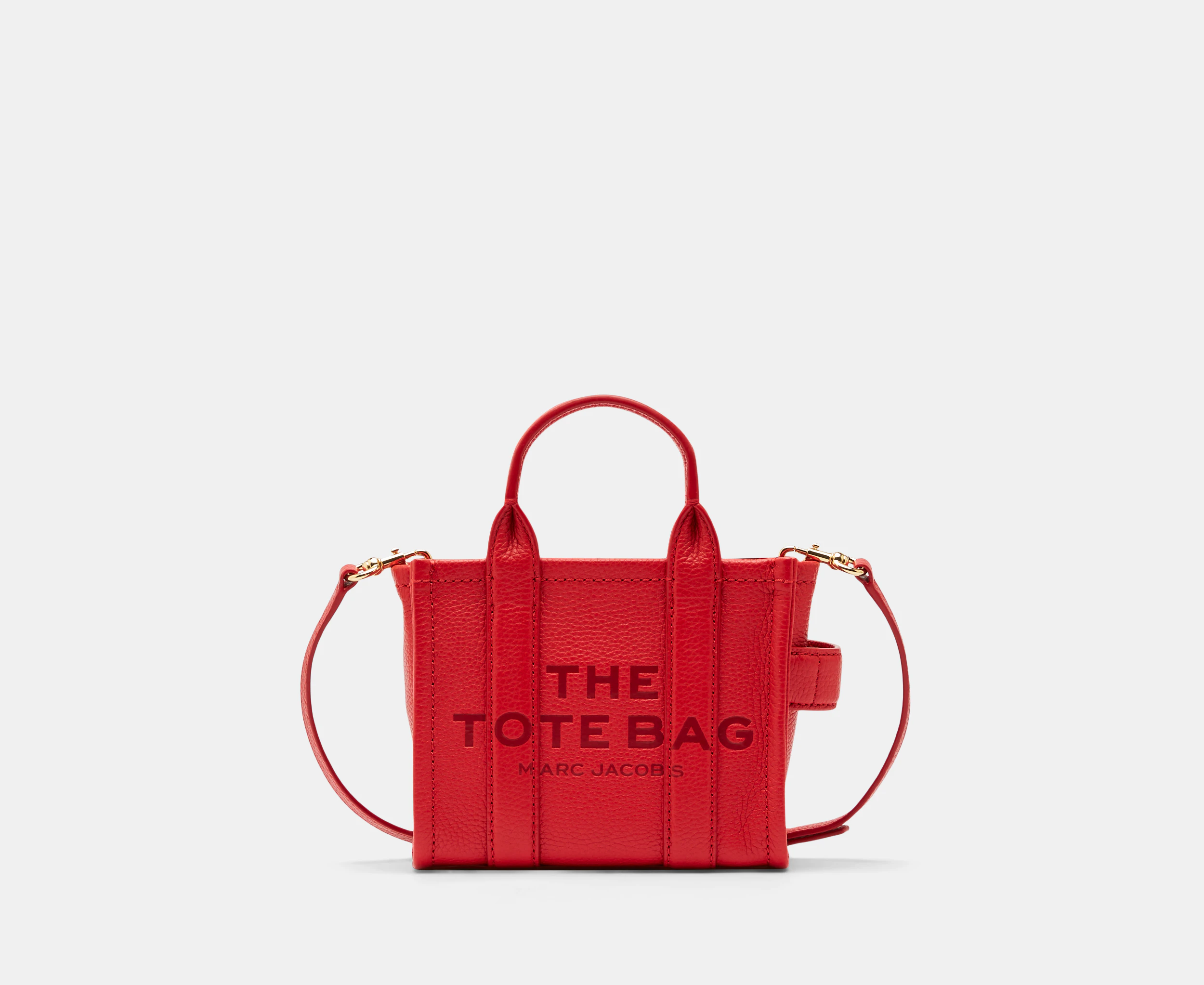 Marc Jacobs The Leather Mini Tote Bag - True Red