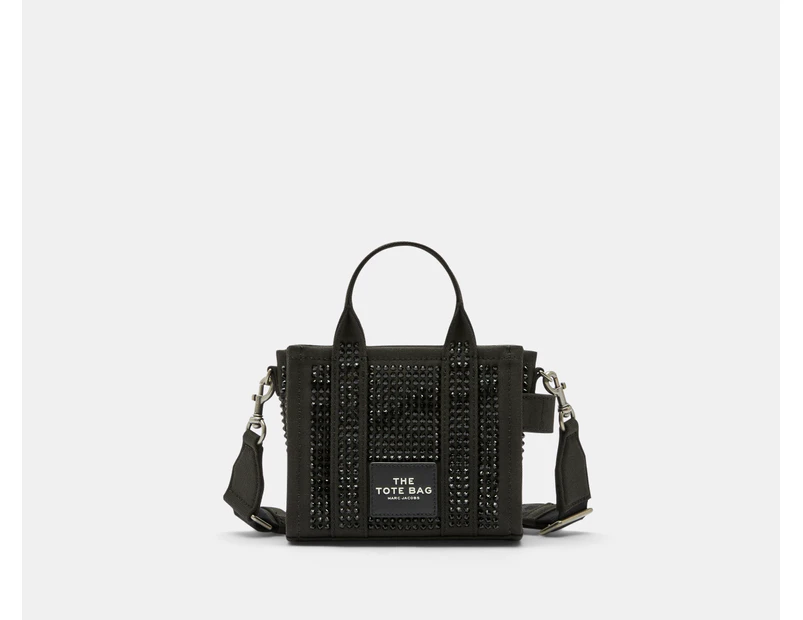 Marc Jacobs The Crystal Canvas Mini Tote Bag - Black