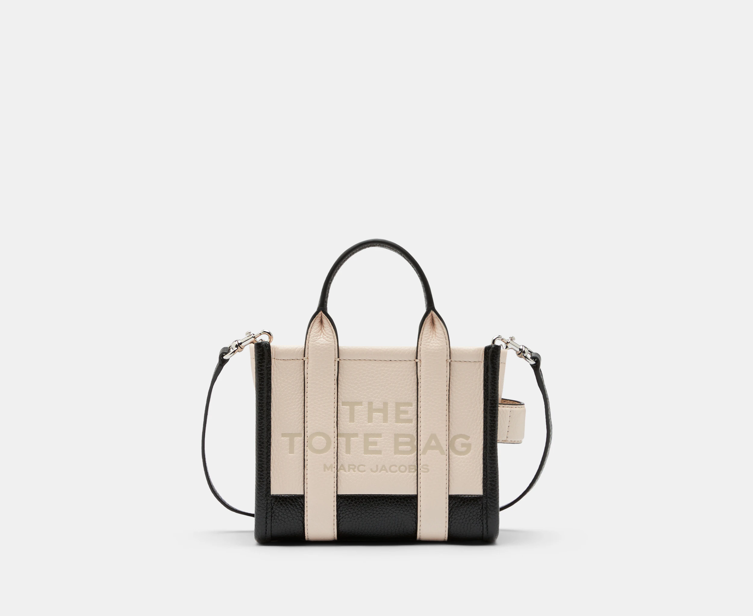 Marc Jacobs The Colourblock Leather Mini Tote Bag - Ivory/Multi